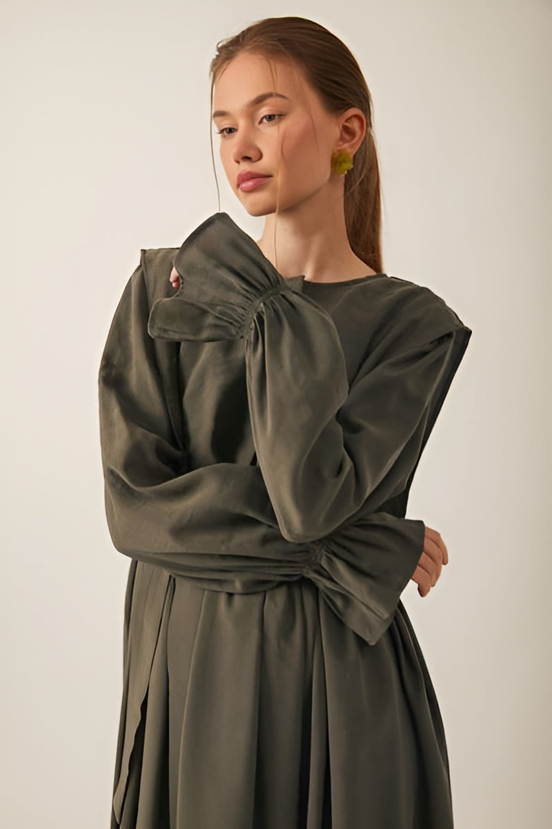 Deren Modal Dress – Khaki