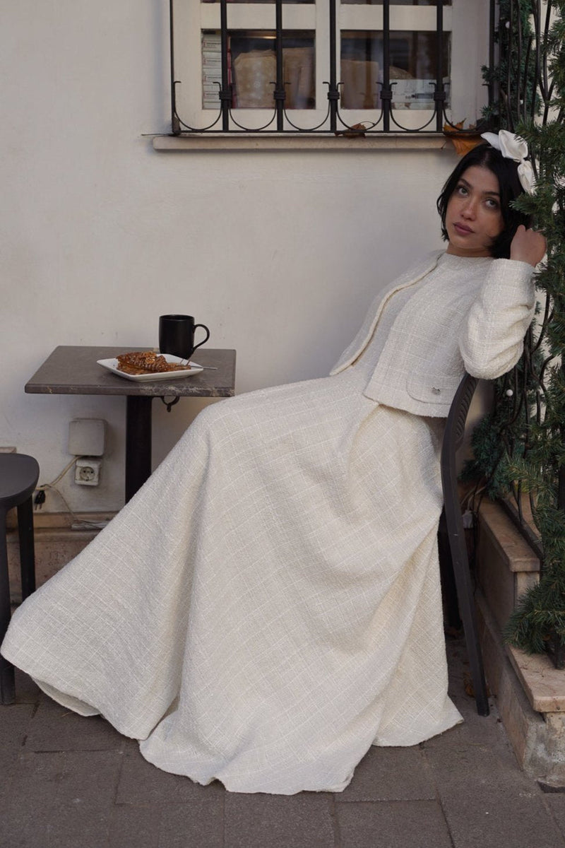 DRESS JACKET SET (WHİTE)