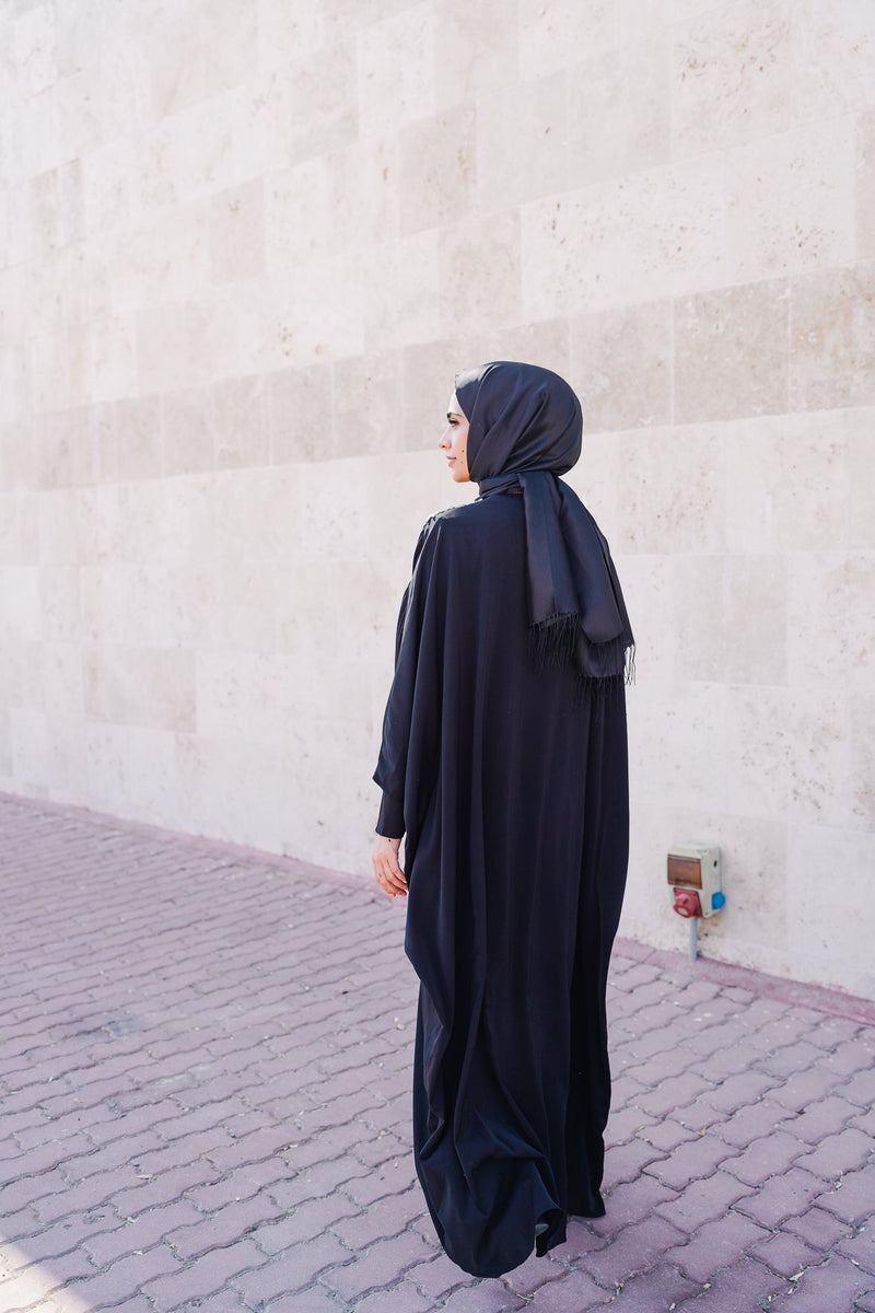 CRYSTAL EMBROIDERED LIVA ABAYA