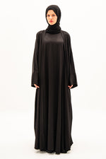 Cotton Satin Abaya Set