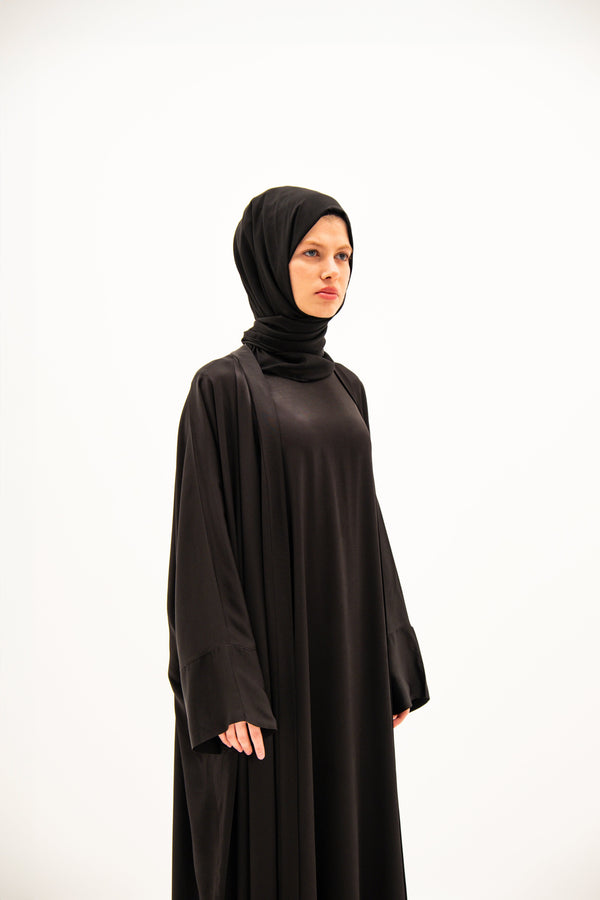 COTTON SATİN ABAYA SET
