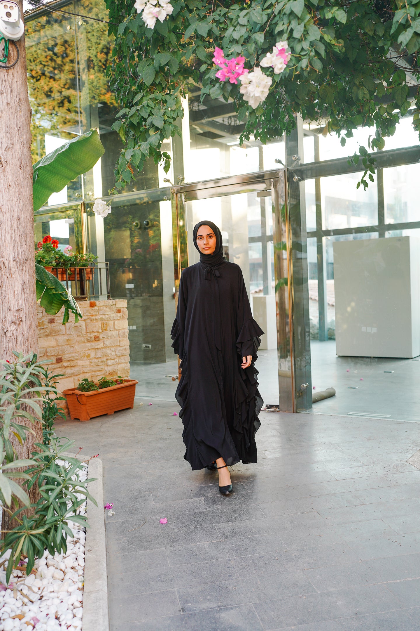 Volanlı Abaya