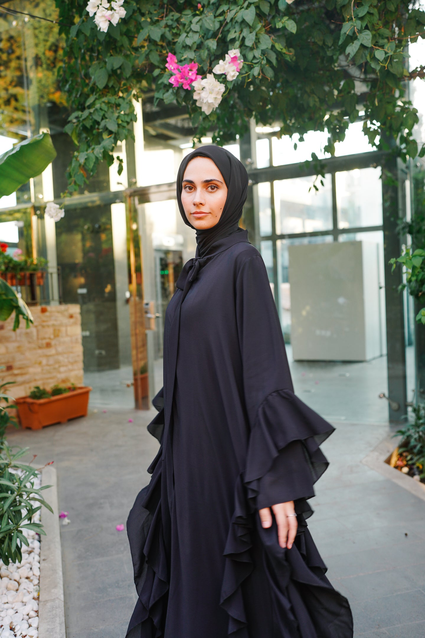 Volanlı Abaya