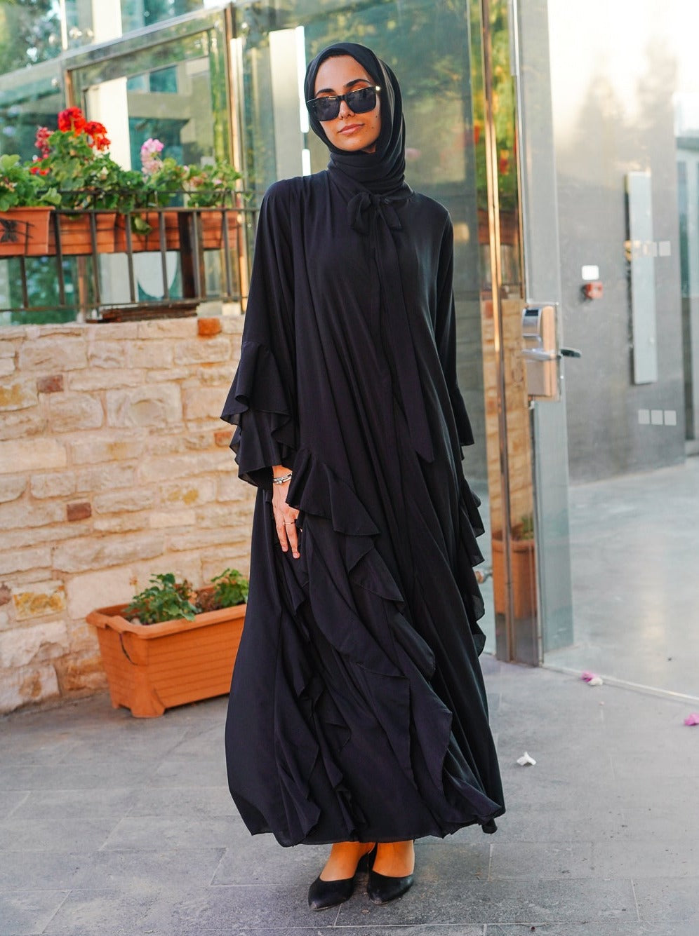 Volanlı Abaya