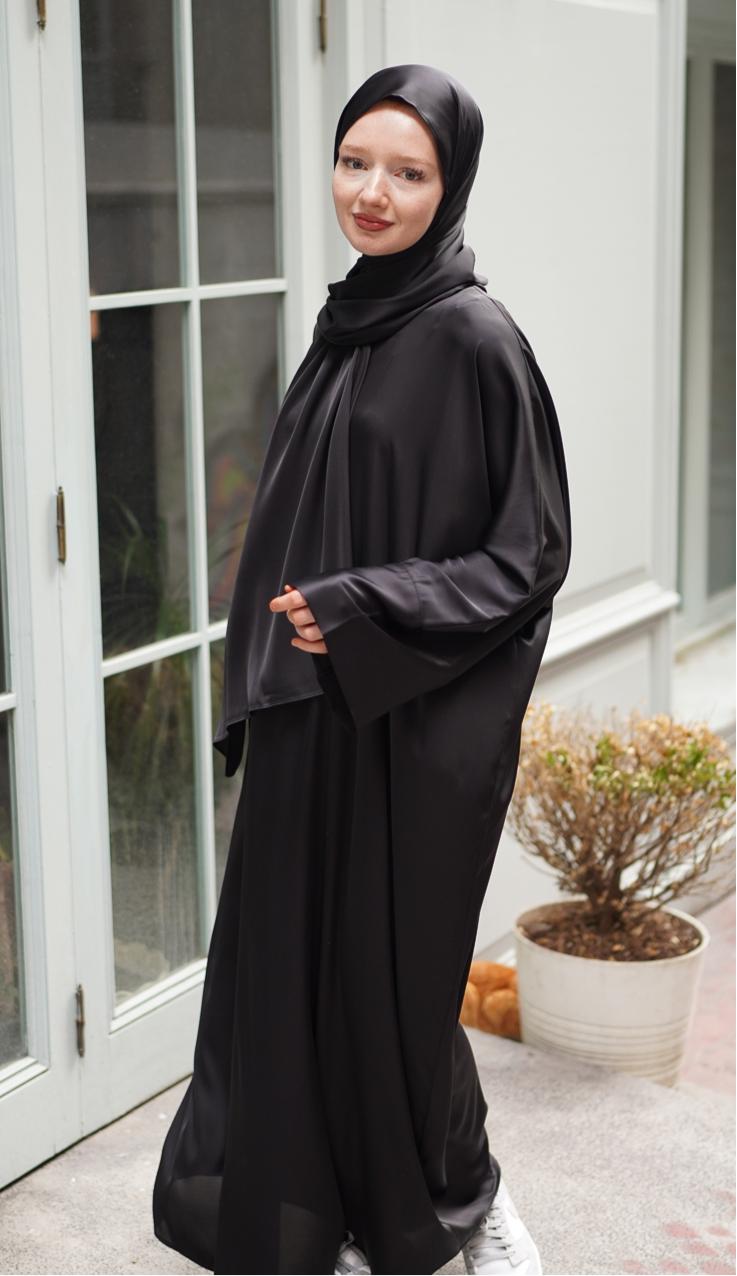 SİLK SATİN SET BLACK