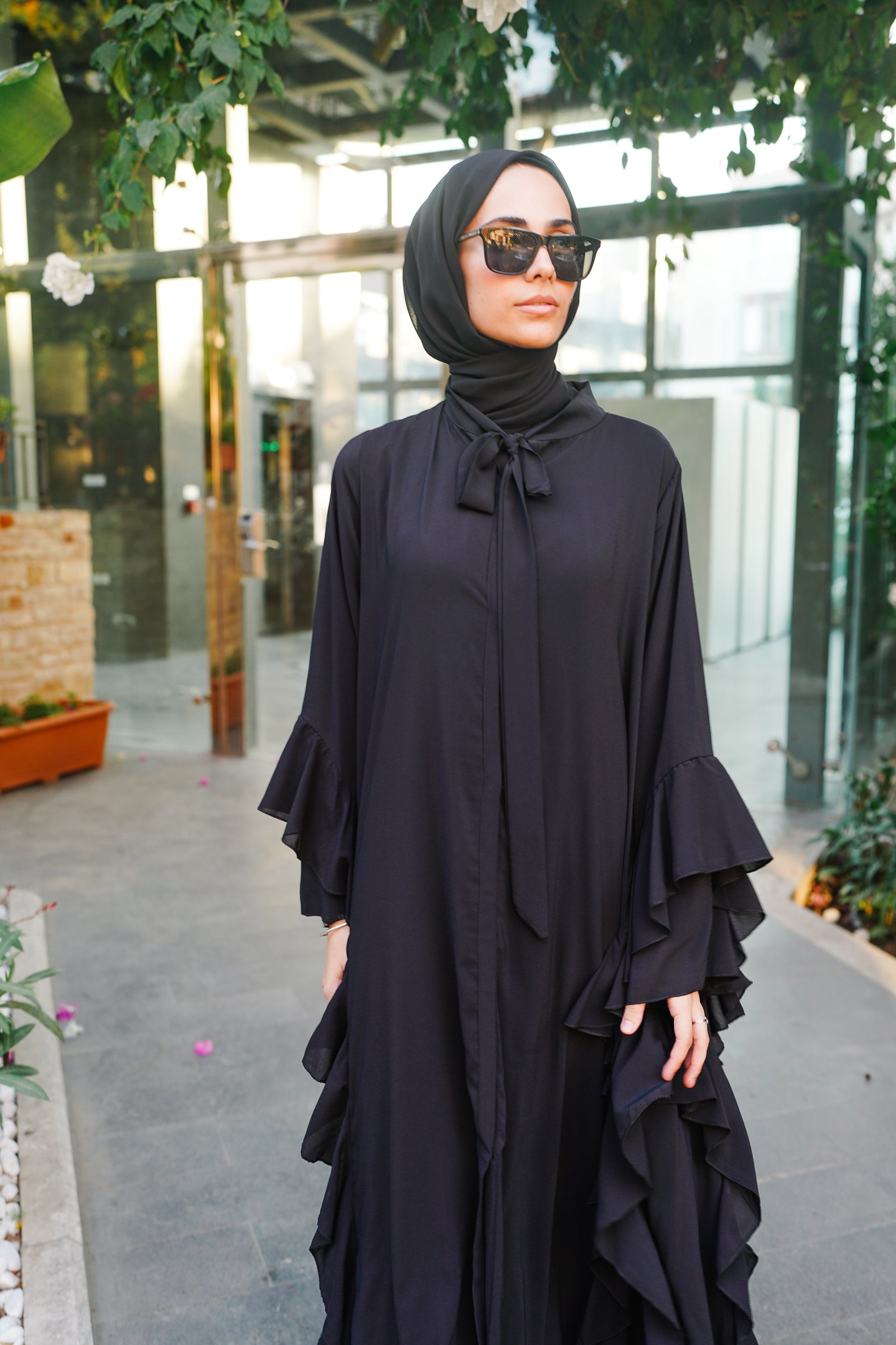 Volanlı Abaya