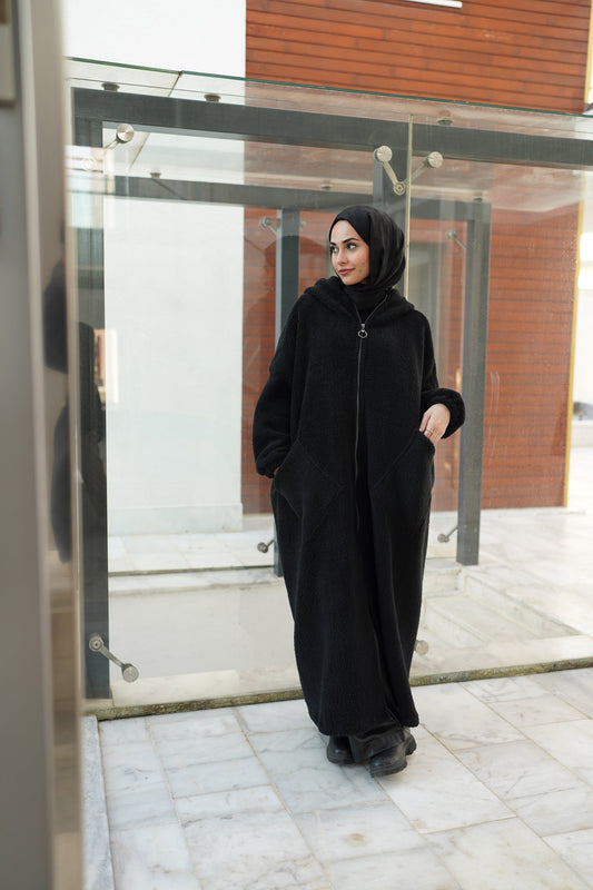 كارديجان ناعم من القطيفة بطول كامل 