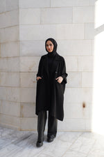Wool Blend Poncho Jacket