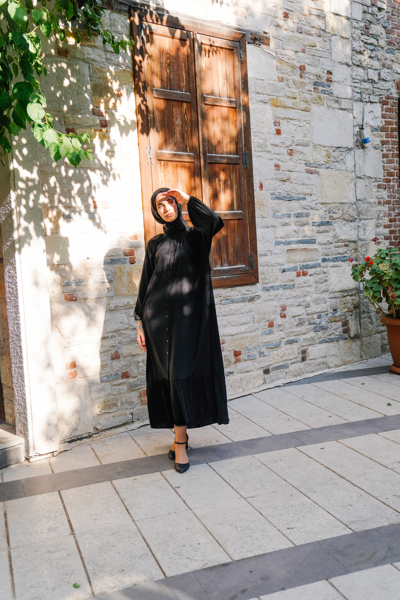 VISCON BUTTONED DRESS