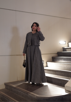 DRESS JACKET SET [GREY)