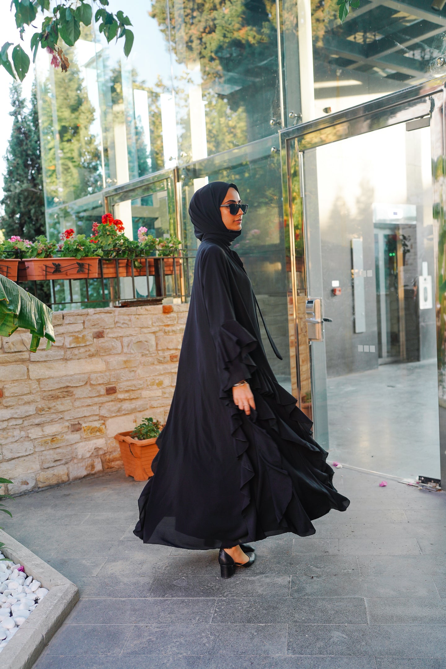 Volanlı Abaya