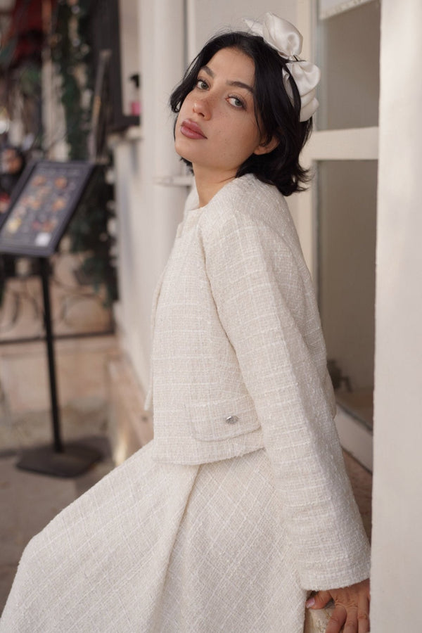 DRESS JACKET SET (WHİTE)