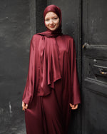 İpek Saten Takım (Bordo)