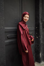İpek Saten Takım (Bordo)