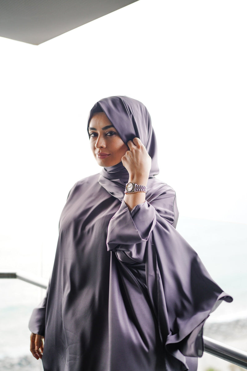 SİLK SATİN SET PLUM