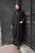 Wool Blend Poncho Jacket
