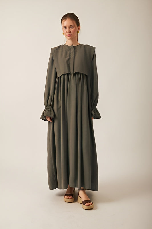 Deren Modal Dress – Khaki