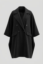 Wool Blend Poncho Jacket