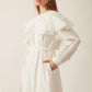 Asymmetric Ruffled Dress – White